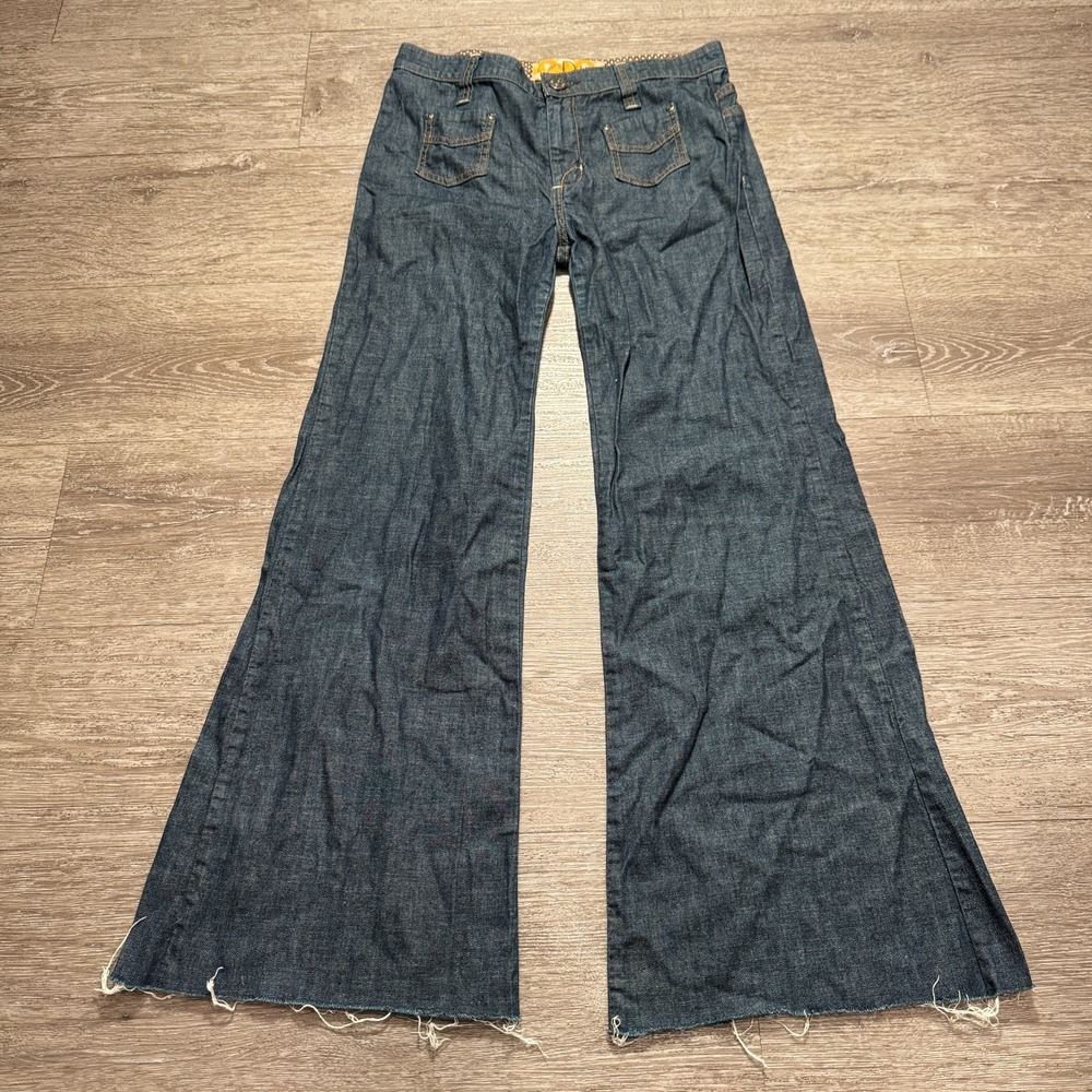 Vintage Dittos Jeans Womens 28 Blue Denim Flare Leg Bootcut Made USA 70s 28x28